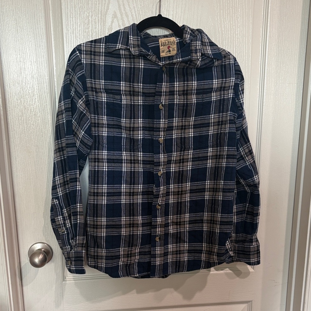 Red Head Blue Flannel